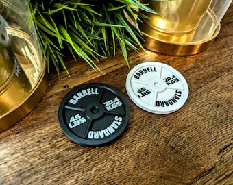 Barbell Weight Plate Magnet | Fitness, Weightlifting, Powerlifting, CrossFit, GYM, Exercise, Training Gift.