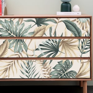 Folienfurnier für Möbel, Kommoden, Schränke, Kleiderschränke, Schubladen / Ikea-Vinylaufkleber / Aufkleber für Ikea-Kommode / Abnehmbarer Aufkleber wz12