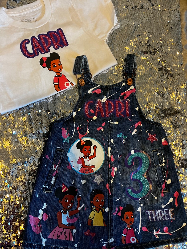 Gracie's Corner Overalls , Gracie's Corner Birthday Outfit, Gracie's