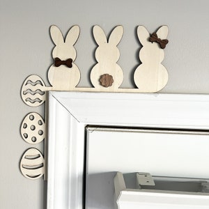 Easter Home Decoration,Door Corner Decoration, Easter Door Corner, Bunny Door Corner, Seasonal Decor, Easter Trim Corner, Door Corner Trim.