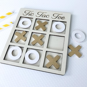 Wooden Tic Tac Toe Board Game Gift Idea Tic Tac Toc Home Decor Personalized Gift Wooden Board Tic Tac Toe Game Gift New Home Present Idea