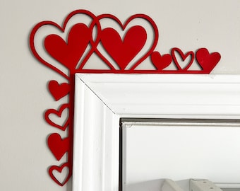 Valentine’s Day Door Corner, Valentine's Decor, Seasonal Decor, Holidays Decoration, Valentines Day Decor, Door Corner Trim.