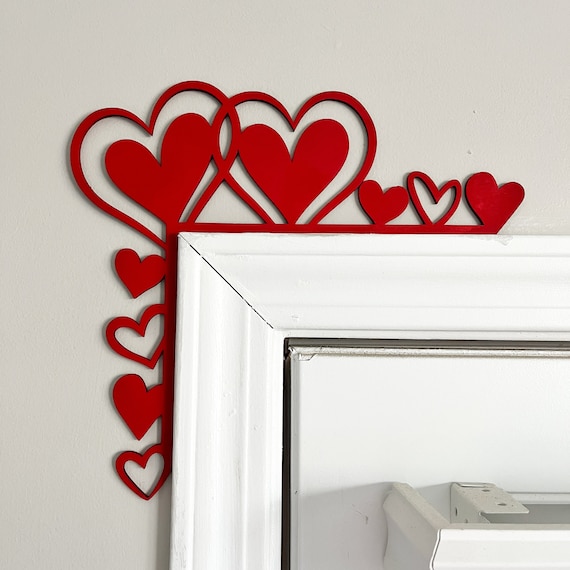 Valentine’s Day Door Corner, Valentine's Decor, Seasonal Decor, Holidays Decoration, Valentines Day Decor, Door Corner Trim.