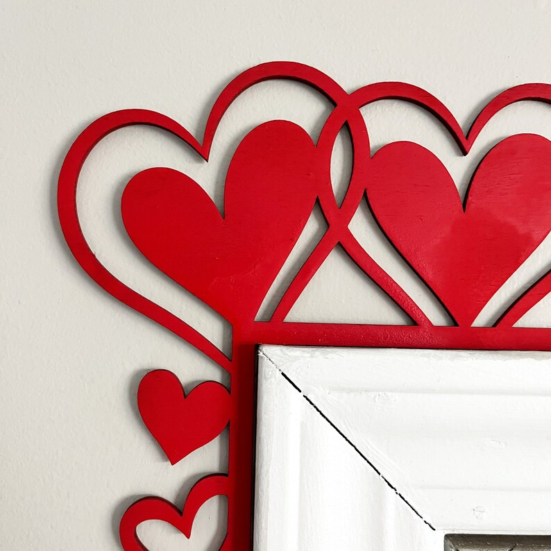 Valentine’s Day Door Corner, Valentine's Decor, Seasonal Decor, Holidays Decoration, Valentines Day Decor, Door Corner Trim. image 3