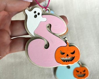 Halloween Basket Tag, Trick or Treat Bag Tag, Halloween Gift Basket Name, Pumpkin Halloween Tag, Personalized Halloween Toddler.