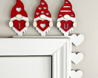 Valentines Day Door Corner Valentines Decor Seasonal Door Corner Holidays Decoration Valentines Day Door Corner Trim Handmade Gift