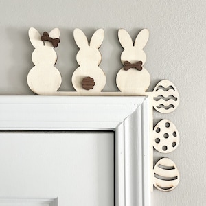 Easter Door Corner, Door Corner Decoration, Easter Home Decoration, Bunny Door Corner, Seasonal Decor, Holidays Decoration,Door Corner Trim.