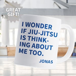 Jiu-Jitsu mug personalized gift, Ground Control Jiu-Jitsu mug, Custom Martial Arts Gifts, Brazilian Jiu-Jitsu Gift, Custom BJJ Gift