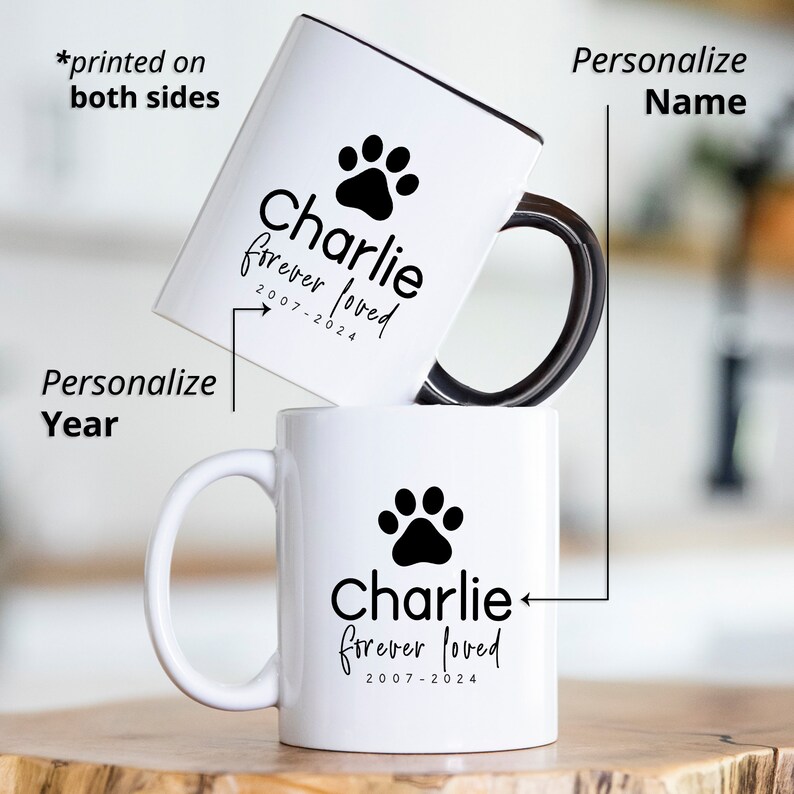 Custom Pet Memorial Mug, Custom Dog Dad Mug, Personalized Dog Owner