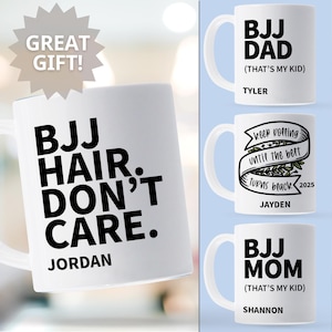 Jiu-Jitsu mug personalized gift,  Jiu-Jitsu mug, Custom Martial Arts Gifts, Brazilian Jiu-Jitsu Gift, Custom BJJ Gift, Mom, Dad