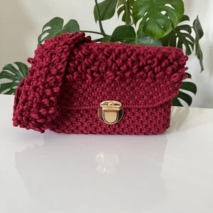 Makramee Umhängetasche, echte Makramee Tasche, Handtasche, Geschenk für Frau, strickende Frau Tasche, Makramee Tasche, Boho Makramee handgemachte Tasche