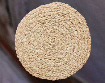 gevlochten onderzetter, 25 cm, Raffia Telleruntersetzer geflechtet