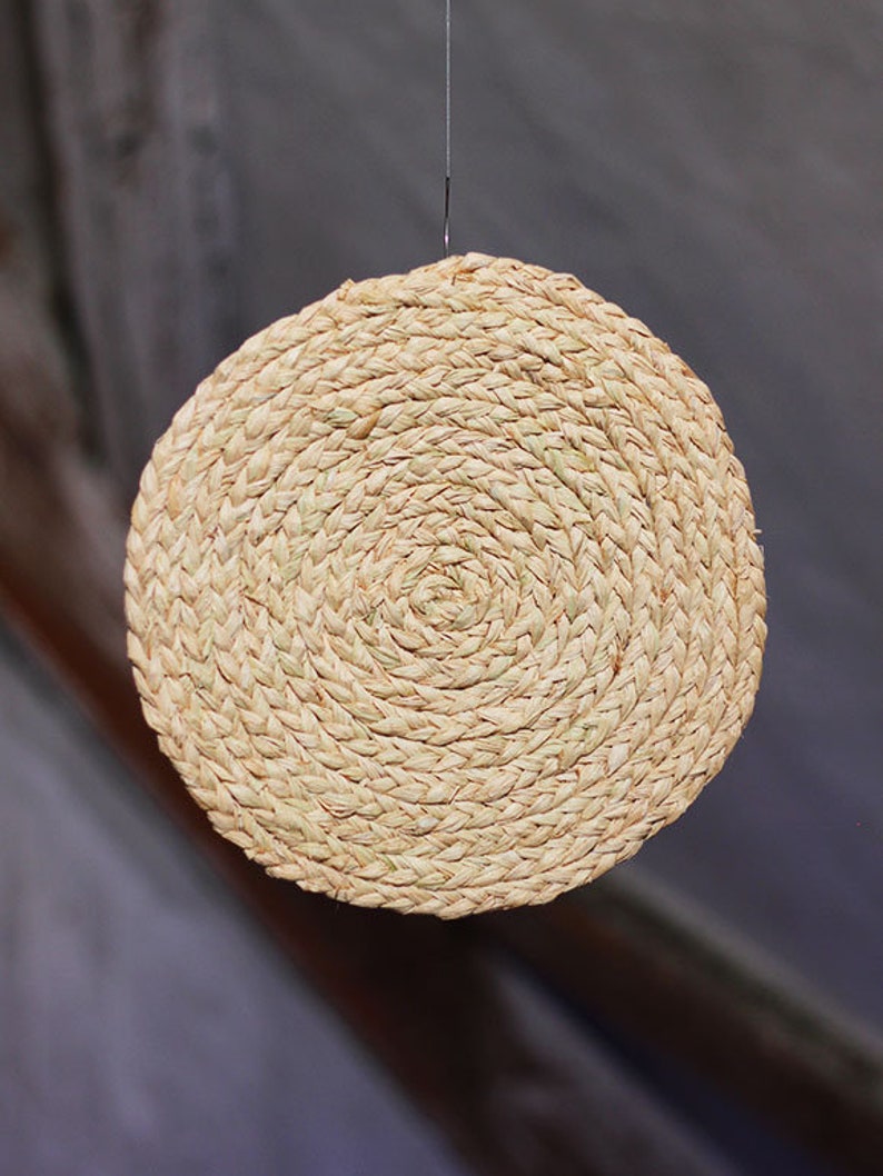 braided Plate Coaster, 25cm, Raffia Telleruntersetzer geflechtet zdjęcie 1