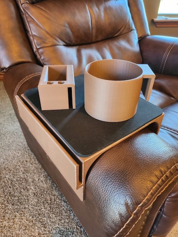 Tv Remote Sofa Chair Armrest Organizer Mouse Pad Caddy Recliner