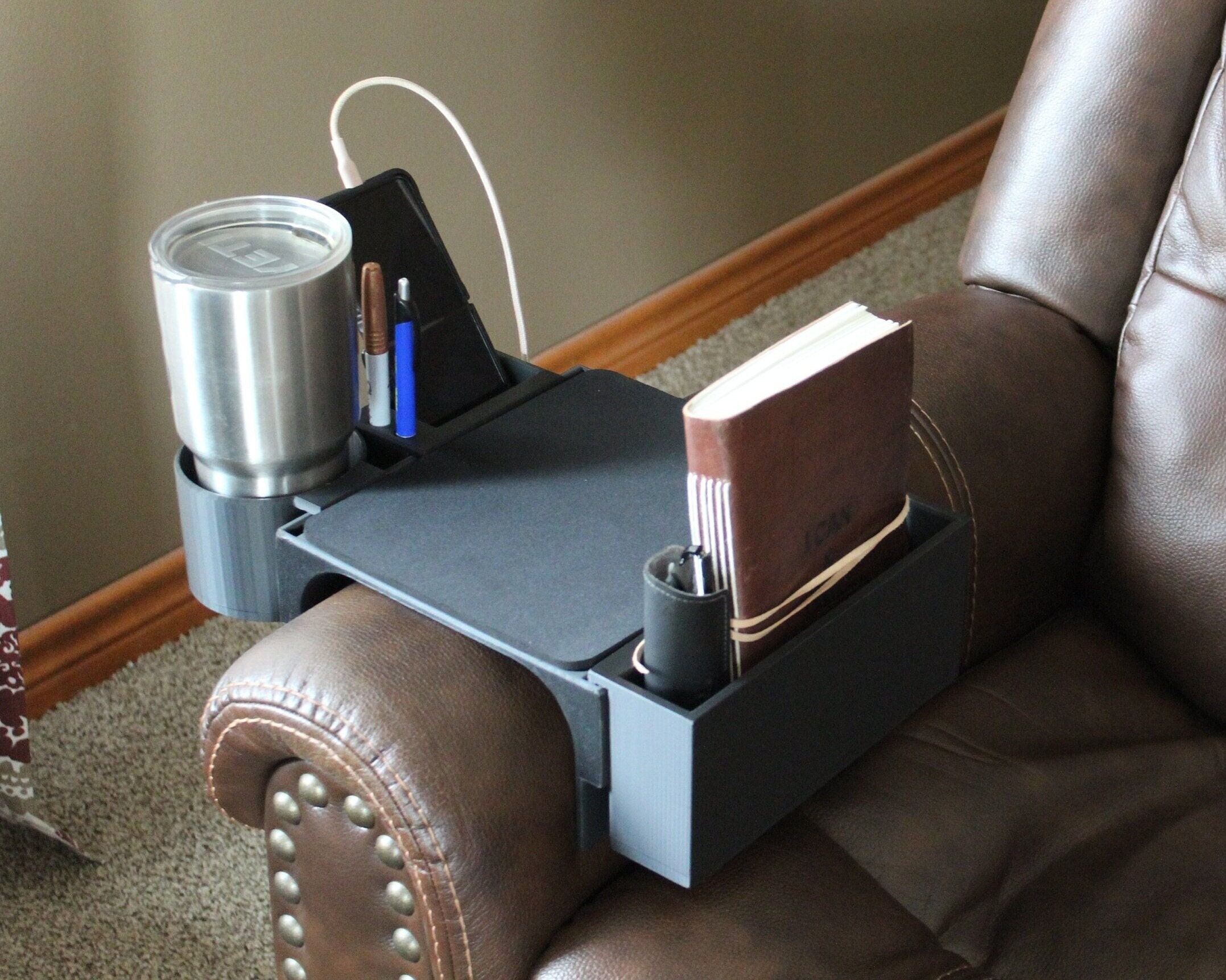 Mouse Pad Caddy Recliner 2.0 Organizer Recliner Armrest Sofa Etsy