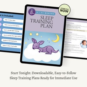 Color Printed Version of the Simple Parenting Sleep Training Plan - 4 - 6+ months