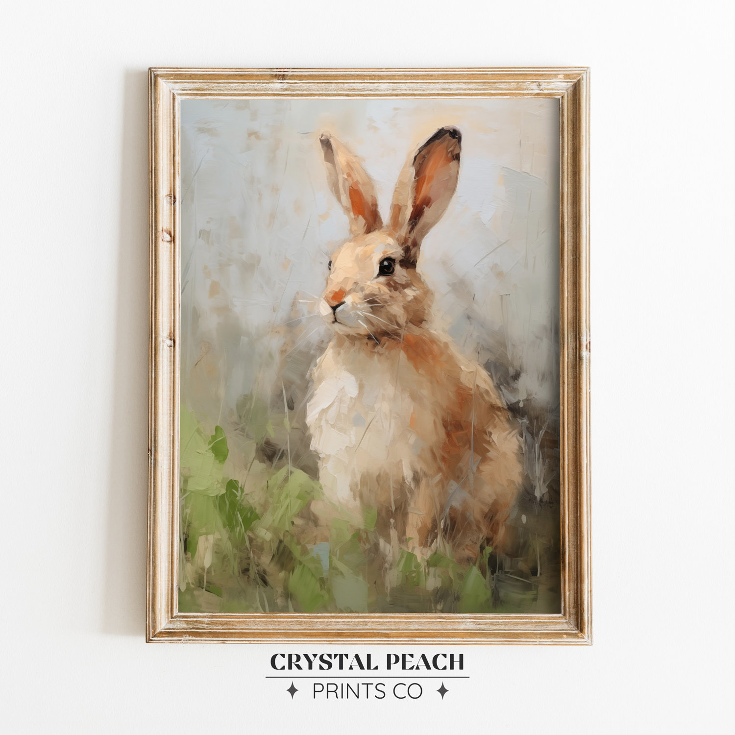 Rabbit in the Grass Print - Digital Printable Download - Farmhouse Kids ...
