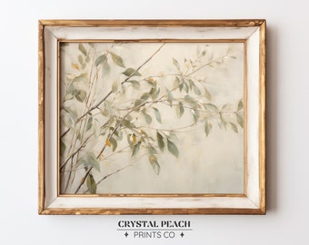 Willow Digital Print - Botanical Greeneries Wall Art - Spring Rustic Farmhouse Decoration - Cottage Home Decor - Housewarming - Gift for Mom