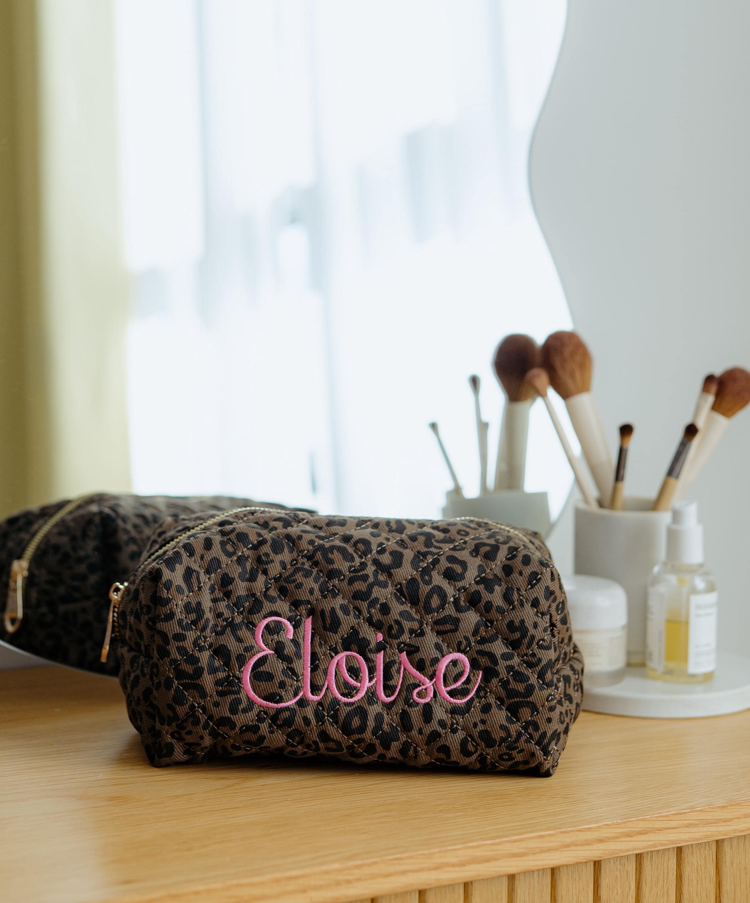 Leopard Print Toiletry Bag - Etsy