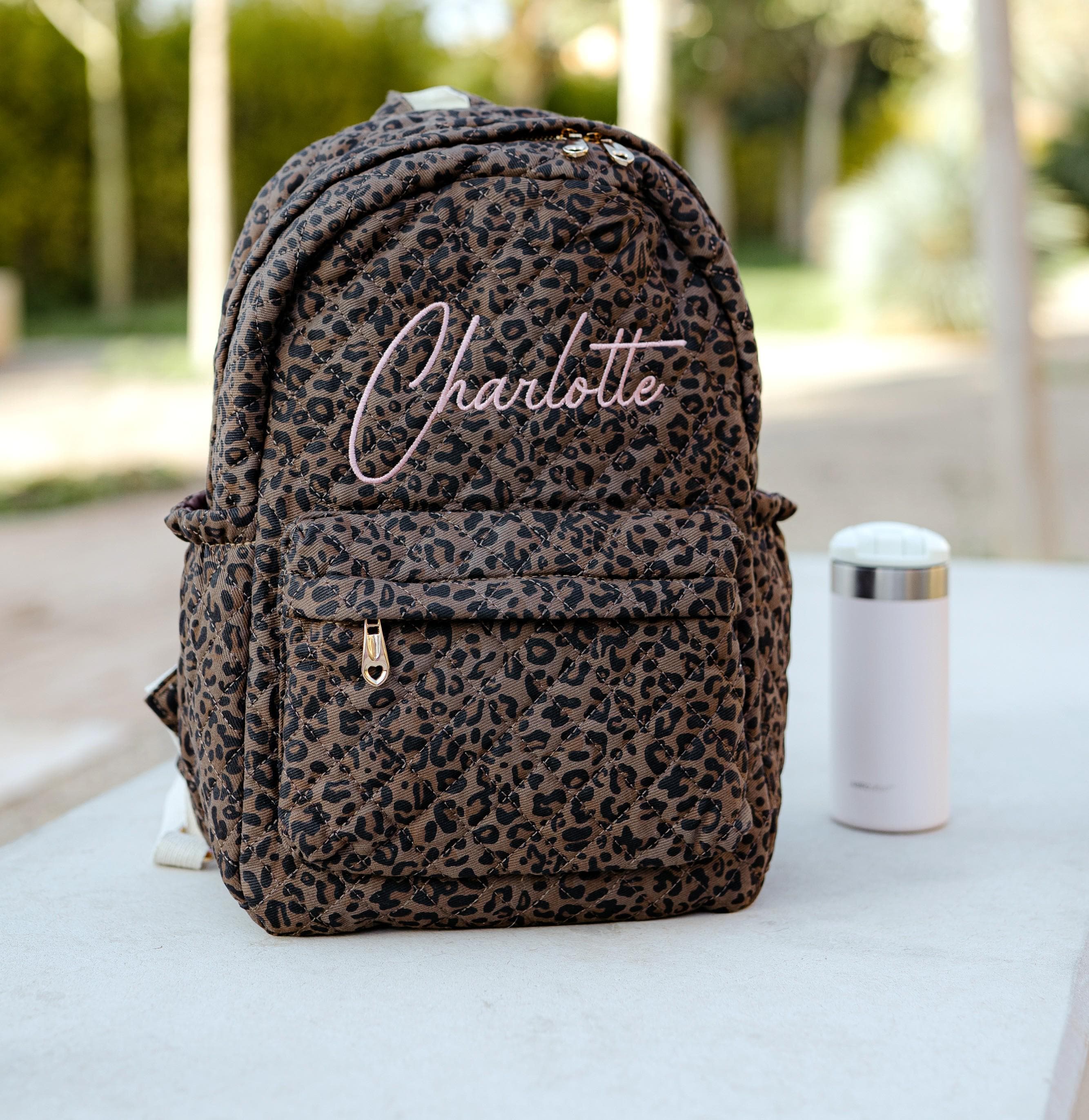 Leopard Print Backpack Purse - Etsy display picture 2