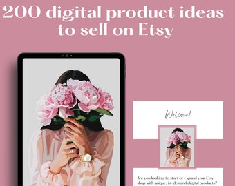 200 digital product ideas to sell online, Instant download,  200 ideas to create and sell today for passive income, Small Business ideas