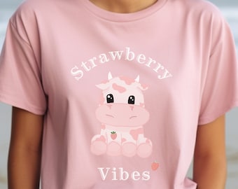 Strawberry Cow Shirt Strawberry Sweater Cute Strawberry Shirt Best Selling Shirts Cow Lover Shirt Cow T Shirt Farm Girl Country TShirt Love