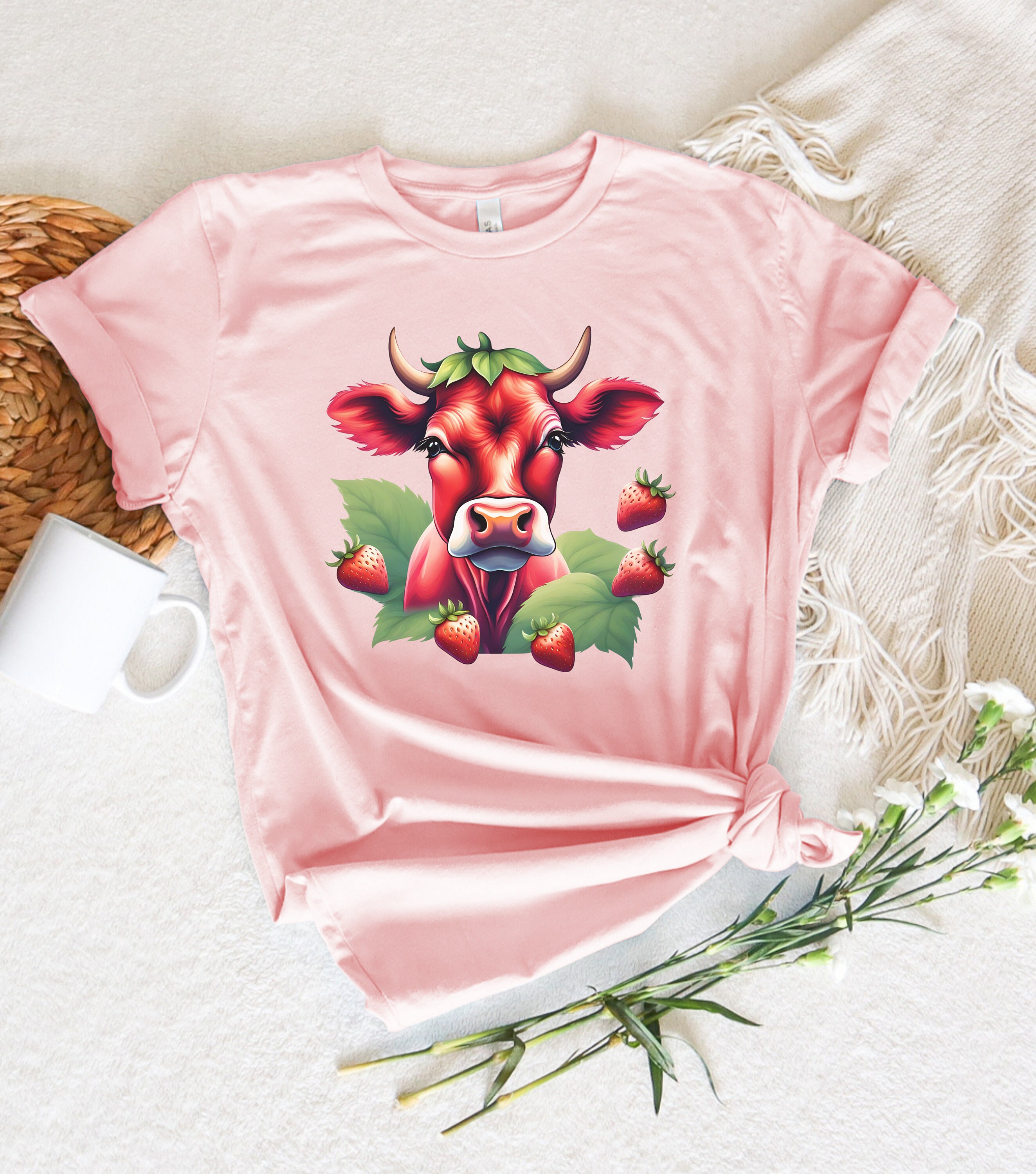 ◆LEE◆ Kansas Cow Watercolor Graphic T-Shirt White il_fullxfull.5624992364_elks.jpg