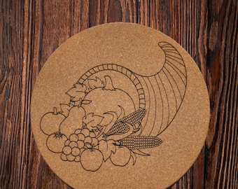 Engraved Cork Hot Plate Rest