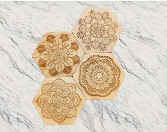 Mandala Coaster Set