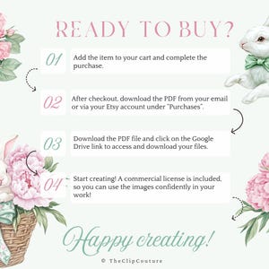 Green Easter Clipart, Spring Grandmillenial Easter PNG, Watercolor Spring Clipart, Toile Easter, Floral Easter PNG,Green Coquette Easter PNG image 7