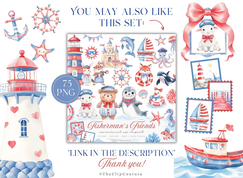 Estetyczna grafika rybaka, kokietka z nadmorskiego rdzeń rybaka, grafika sardynki, grafika marynarska, zestaw PNG z motywem vintage beach Navy Bachelorette zdjęcie 8