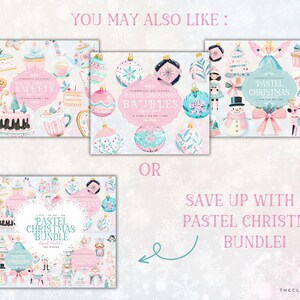 Nutcracker PNG Christmas Clipart, Candy Christmas Pastel Clipart, Nutcrackercore, Nutcracker Ballet PNG, Xmas Baby Shower Clipart image 9