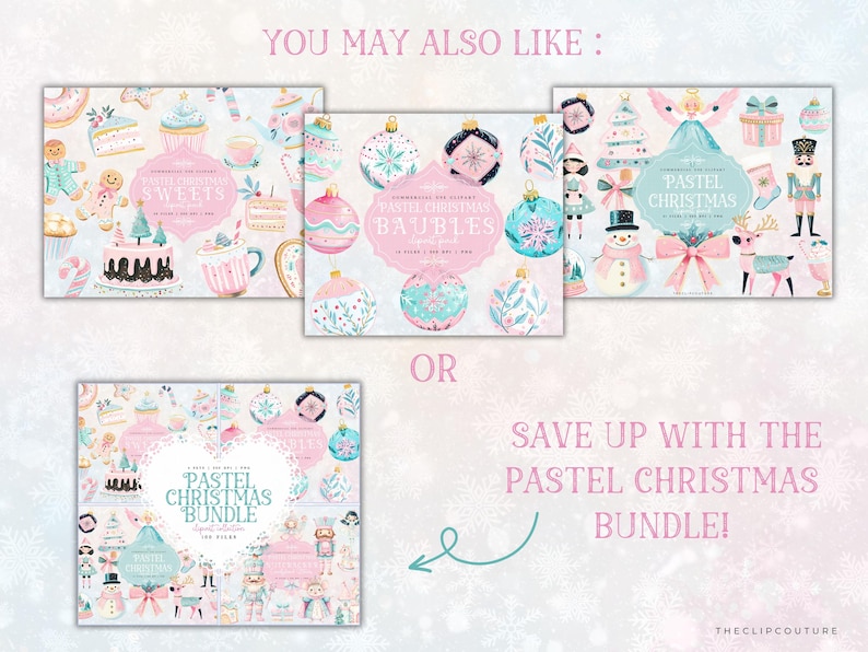 Nutcracker PNG Christmas Clipart, Candy Christmas Pastel Clipart, Nutcrackercore, Nutcracker Ballet PNG, Xmas Baby Shower Clipart image 9