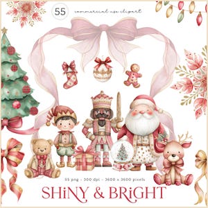 Niedliche klassische Weihnachtscliparts, Nussknacker PNG, Erstes Weihnachten, Weihnachtsmann PNG, Weihnachtselfen PNG, Urlaub Clip Art, süße Weihnachtsgrafiken