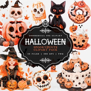 Słodkie Halloweenowe Cliparty, Straszne Cliparty, Kreskówki, Słodkie Duchy PNG, Cukierek albo psikus, Clipart Wiedźmy, Słodkie Świąteczne Cliparty, Dekoracje na Imprezę Halloween