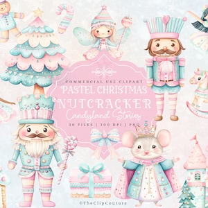 Nötknäpparen PNG Jul Clipart, Godis Jul Pastell Clipart, Nötknäpparecore, Nötknäppare Balett PNG, Jul Baby Shower Clipart