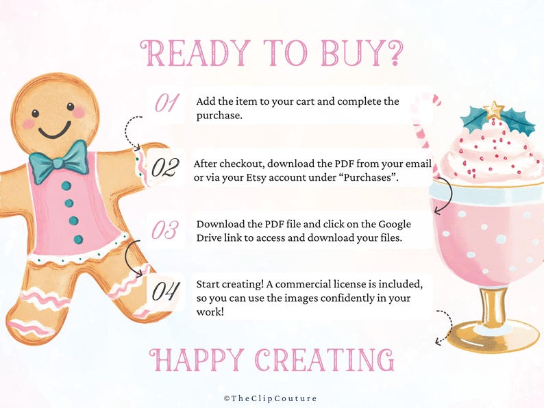Pastel Christmas Clipart, Pink Christmas PNG, Sweets Clipart, Gingerbread Cookie, Christmas Cookie Clipart, Gingerbread Man,Preppy Christmas image 6