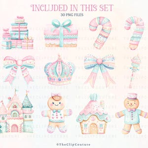 Nutcracker PNG Christmas Clipart, Candy Christmas Pastel Clipart, Nutcrackercore, Nutcracker Ballet PNG, Xmas Baby Shower Clipart image 6