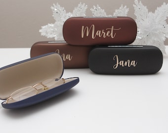 Personalisiertes Brillenetui, Brillenbox mit Namen, Geburtstag Mama Papa Oma Opa, glasses case, Sonnenbrille, Freund Freundin, individuell