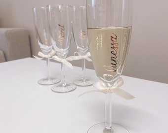 Personalisiertes Sektglas, Geschenk, individuell, Hochzeit, Geburtstag, JGA, birthday, Bachelor Party, Feier, Mädelsabend