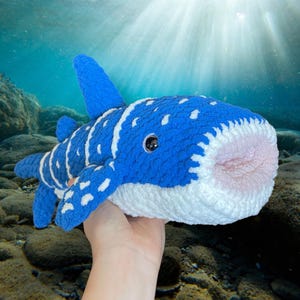 Crochet Whale Shark and Whale Plushie Customizable