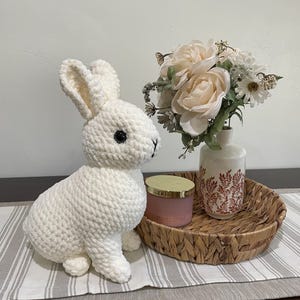 Realistic Crochet Bunny Rabbit Customizable