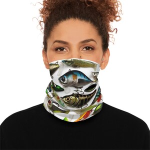 Fishing Lure Neck Gaiter: Midweight, Multi-Use Mask