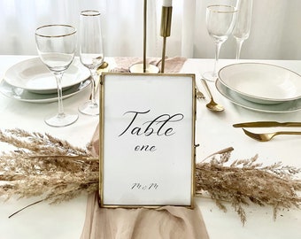 Elegant Wedding Table Number