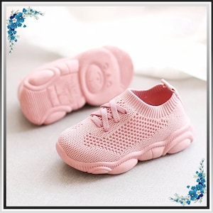 Baby sneakers, Kids sneakers, First walking shoes, Baby walking shoes, Gift for my granddaughter, First gift for my child, Baby shower gift image 1