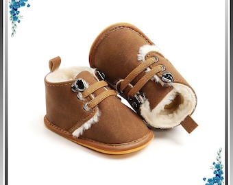 Warm Winter Cute Outdoor Baby Boots, Newborn Boots, Gift for my Grandson, Casual Baby Shoes, Gift for my Friend's Baby, Toddler Shoes