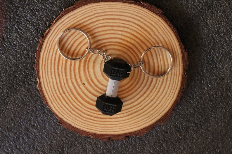 DOUBLE DUMBBELL Keychains / Weight Plate / Weight Keychain