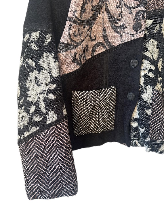 Vintage Patchwork Cropped Y2k Jacket - image 11