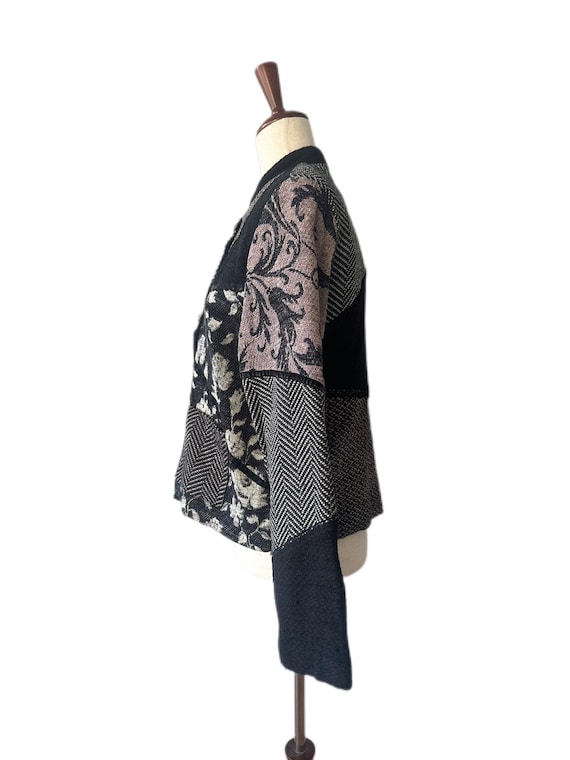 Vintage Patchwork Cropped Y2k Jacket - image 8