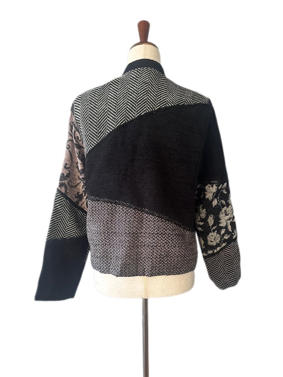 Vintage Patchwork Cropped Y2k Jacket - image 9